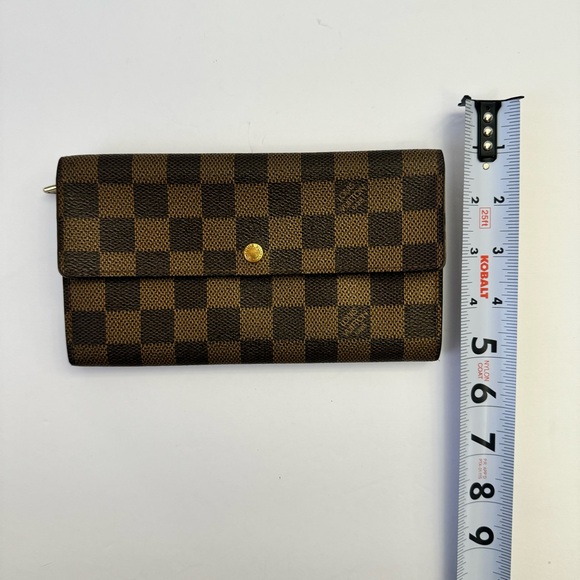 Authentic Louis Vuitton Sarah Wallet Brown Damier Eben. CA0030. Spain (2000) - Picture 4 of 13
